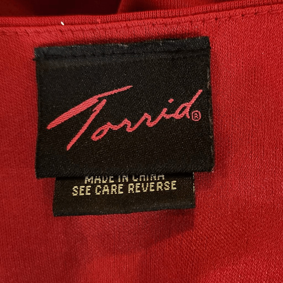 Torrid Vintage Red Sparkle Beaded Camisole Top Size 4 (4X) 4185 - Picture 5 of 7